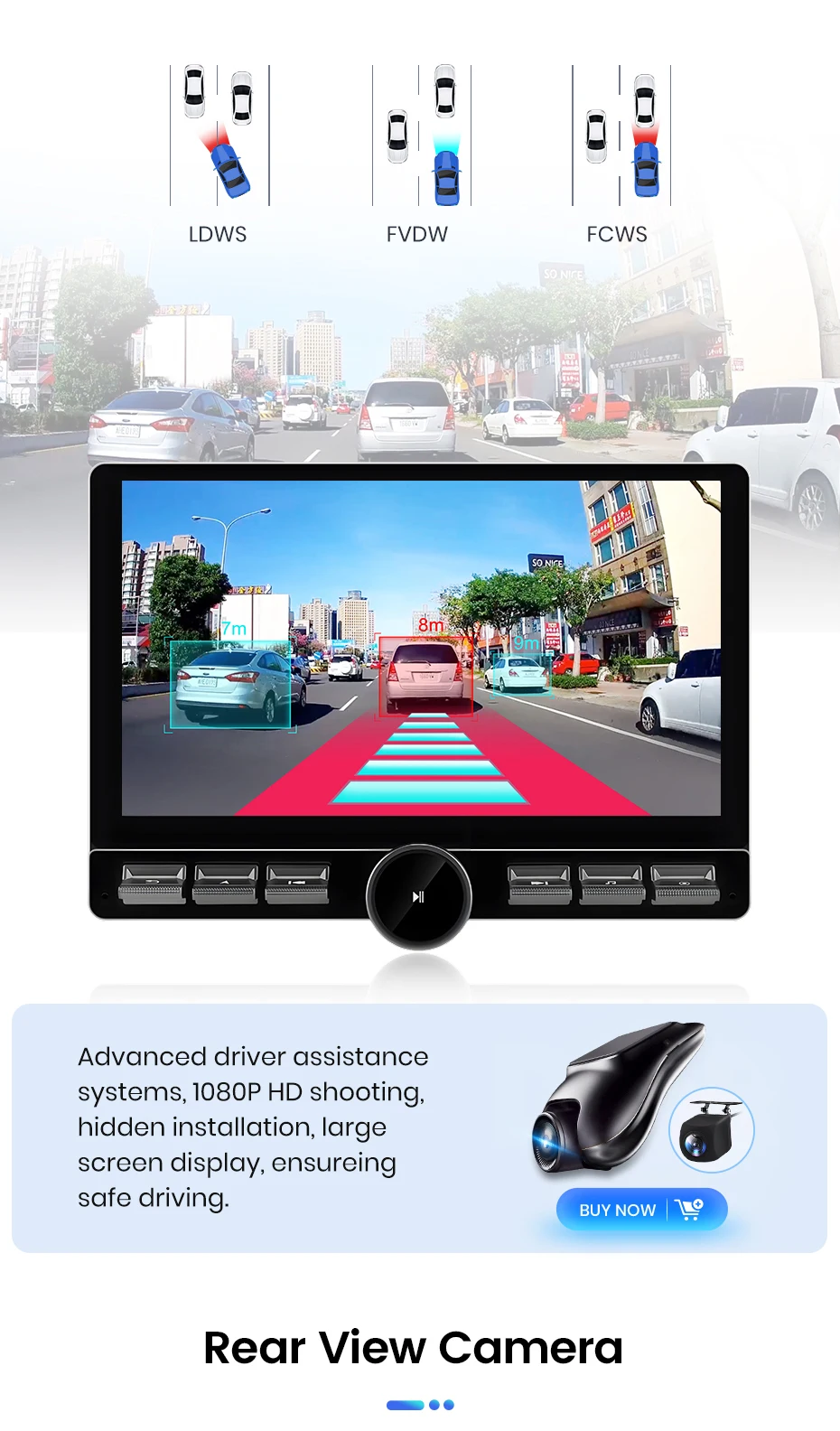 Junsun 10,1" Android Universal Single 1 Din Drehbares Autoradio 4GB+64GB Wireless Carplay Auto-Stereo Intelligentes System – Detail 17