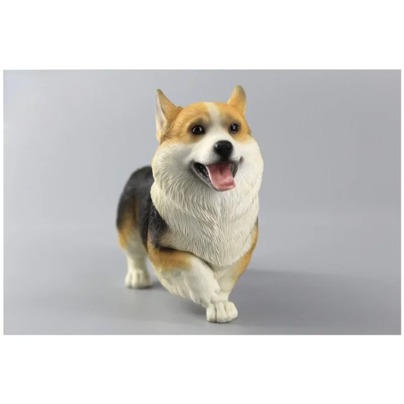 1/6 Scale Resin Welsh Corgi Hobbies Simulation Animal Model for 12in Action Figures Accessory Toys