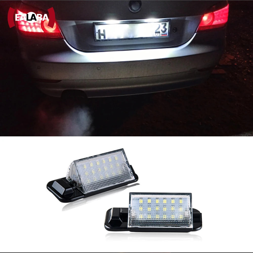 2pcs License Plate Light Led Canbus No Error Rear Number Plate Lamp For BMW E36 318i 318is 318ti 325i M3 1992-1998 Accessories