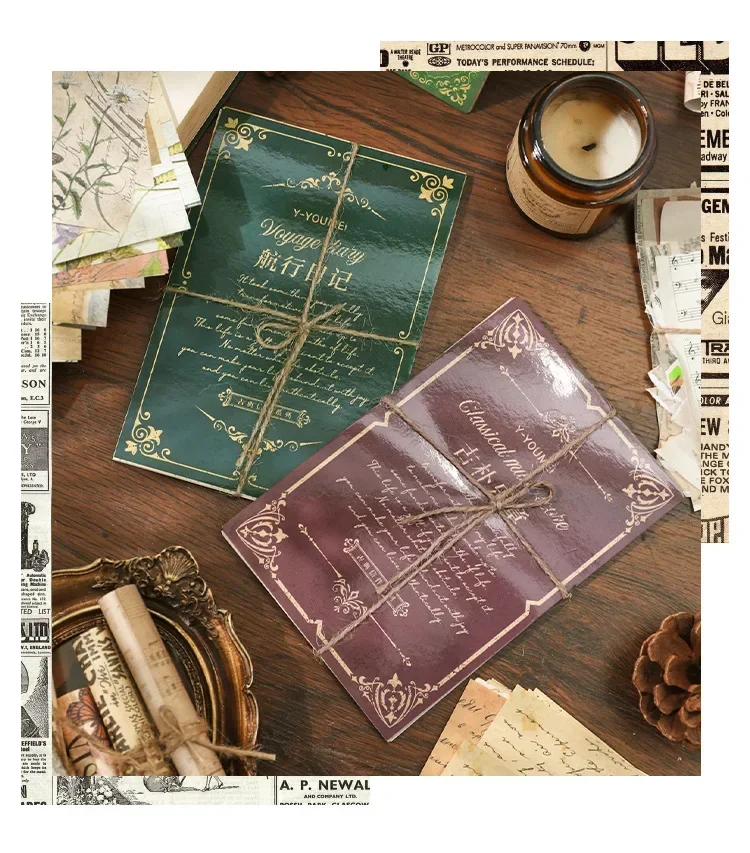 30 Blatt klassische Retro-Buchstaben, Karten, Rosen, literarisches Scrapbooking, Junk-Journal, dekorative Decoupage-Papiercollage – Detail 13