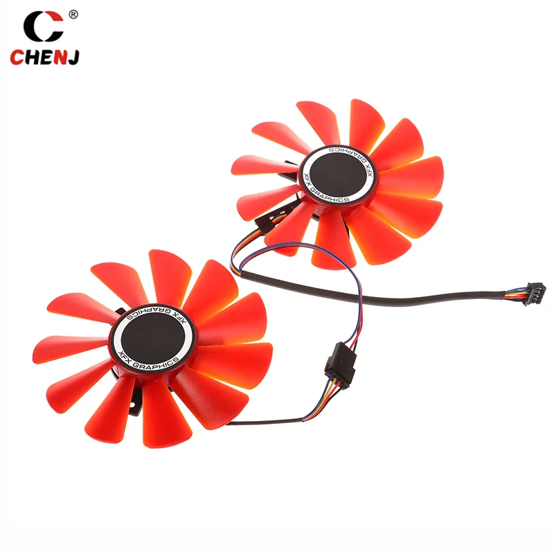 بطاقات رسومات الفيديو مروحة بديلة للتبريد ، جديدة ، قطر 87 ، من من من من من من من من من من نوع RX580 ، RX580 ، RS ، RX580 ، RS #3