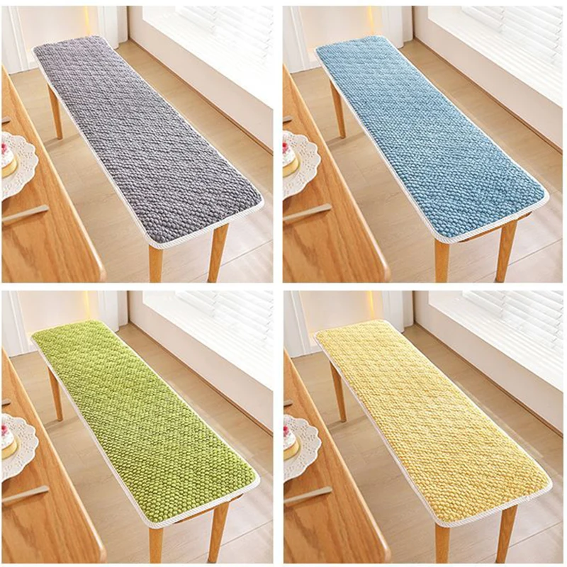Plush Thickened Long Bench Cushion Soft Mahogany Bench Cushion Customized Solid Wood Sofa Card Seat Cushion For Winter