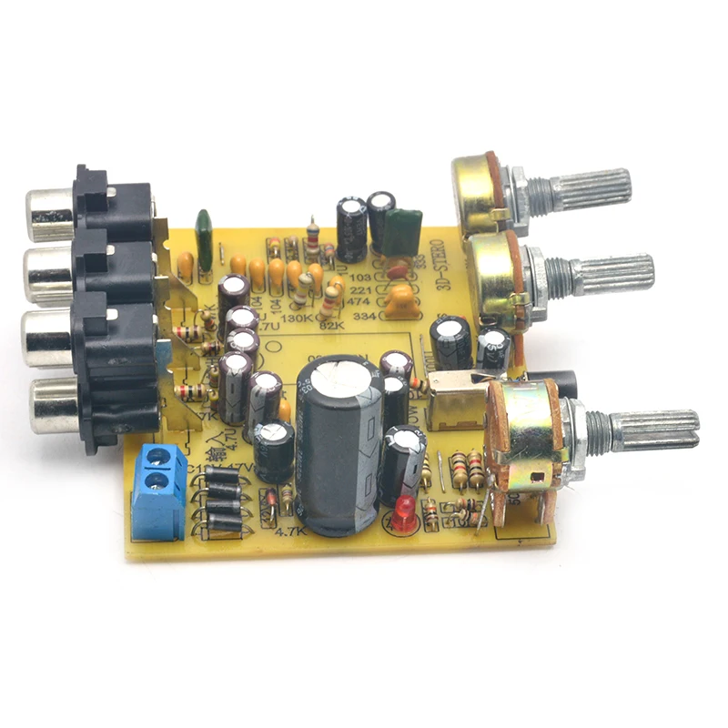 Тональная плата UNISIAN 3D SRS NJM2700 SRS Аудиопроцессор 2,1 канала NJM2700 Аудио предусилитель