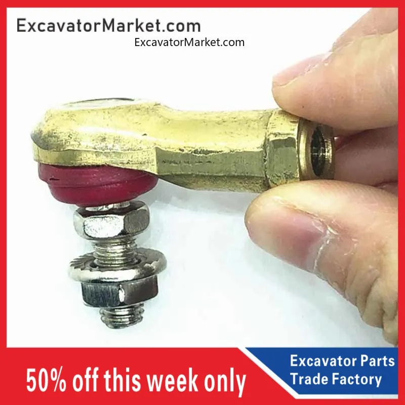 

For excavator throttle lever cable ball joint copper head for Komatsu PC Daewoo for Kobelco SK CAT ZX for Hyundai