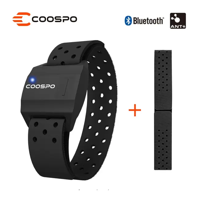 Monitor pracy serca COOSPO Opaska optyczna Fitness Outdoor Beat Sensor Bluetooth 4.0 ANT do komputera rowerowego Garmin Wahoo