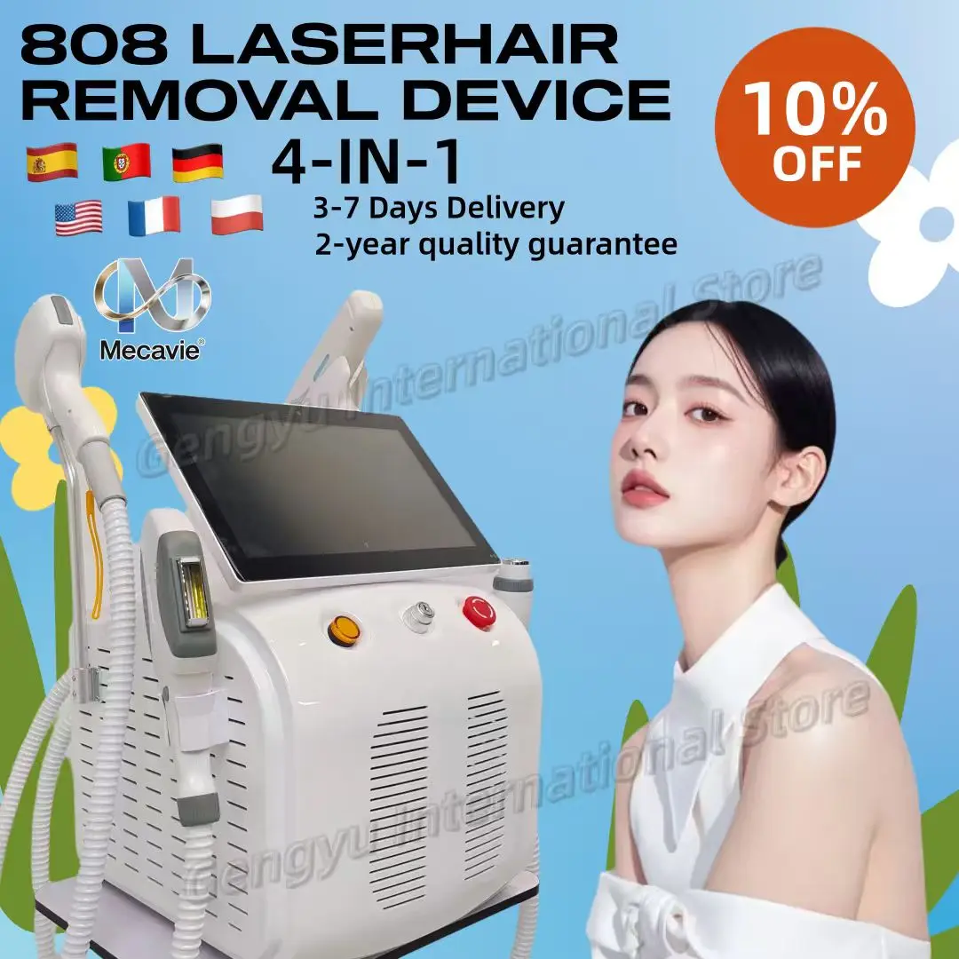 Multifunctional Soprano Titanium Diode Laser Machine 755 808 940 1064nm ND YAG | Painless Hair Removal, Pico Tattoo Removal, DPL Skin Rejuvenation RF Face Lifting
