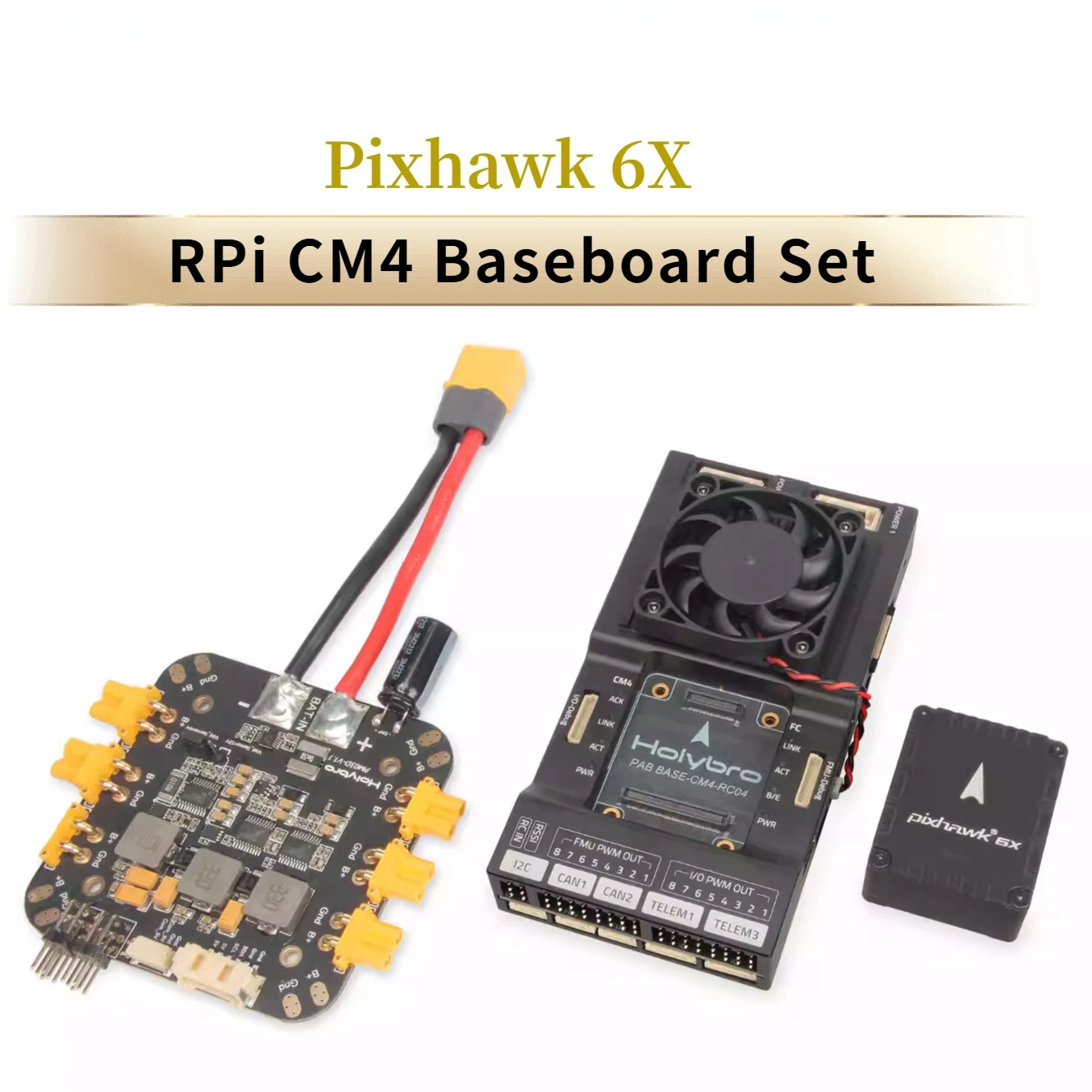 

Holybro Pixhawk RPi CM4 Baseboard Set 6X Flight Control PM03D Raspberry Pi