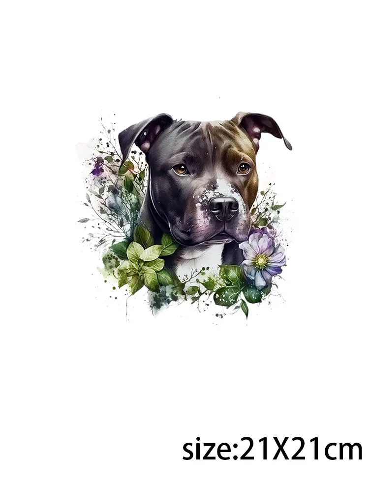 LETOP 20oz Dogs With Flowers Uv Dtf Sticker Mug Cartoon Stickers For Water Bottles Plastic Cup Logo Sticker