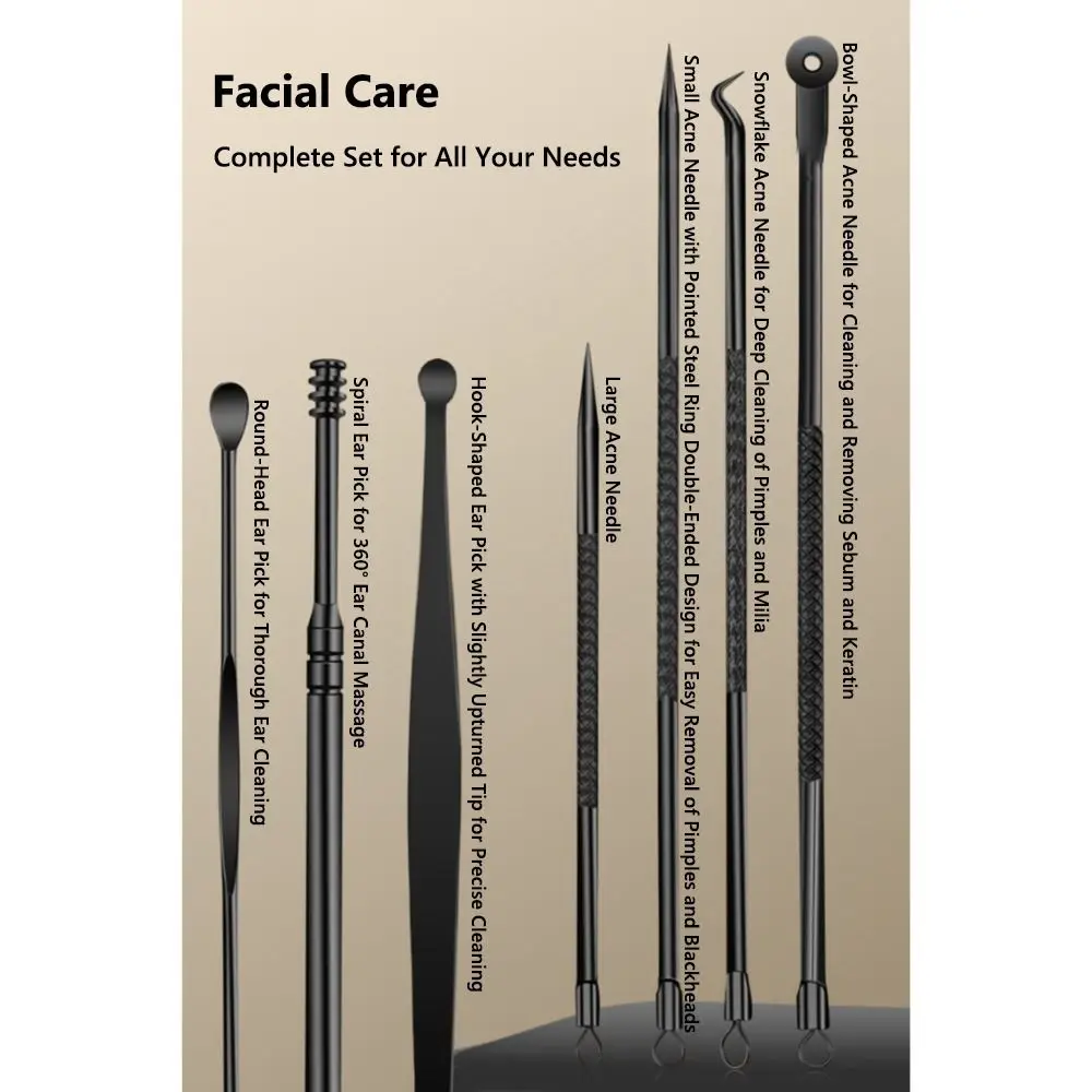 Conjunto de cortador de unhas preto portátil, 24 peças, com caixa de viagem, ferramentas de beleza, aço inoxidável, pedicure, manicure, kit para cuidados com as unhas