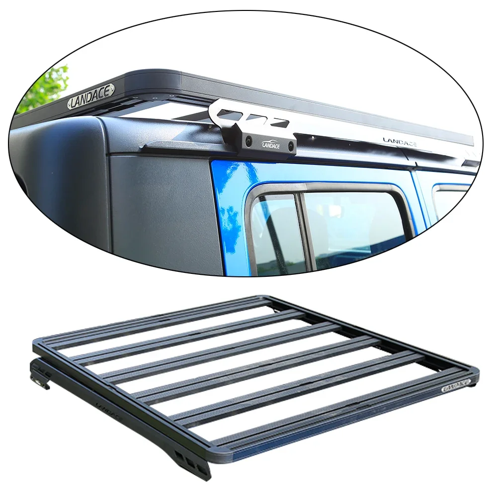 Exterior Accessories hard anodizing roof gear bracket tray Cars Roof Rack luggage  rack for Jeep Wrangler JT