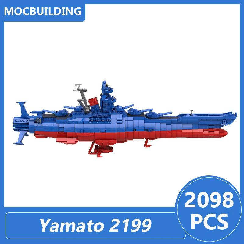 Space Battleship Yamato 2199 Anime Colors Model Moc Building Blocks Diy Asseemble Bricks Educational Creative Toys Gifts 2098PCS