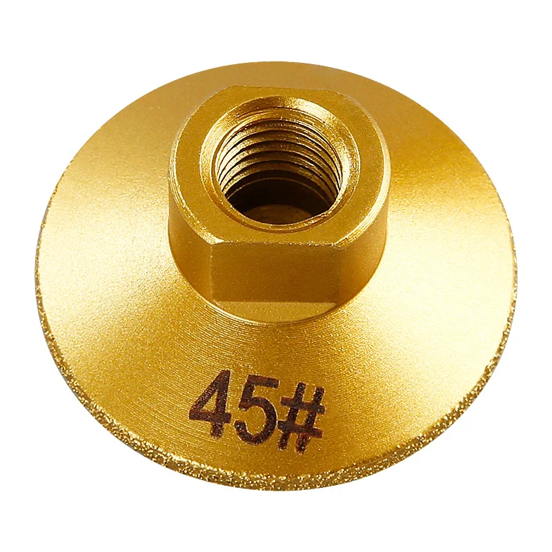 

2 inch brazed flat grinding head stone tile edging table joint polishing angle grinder