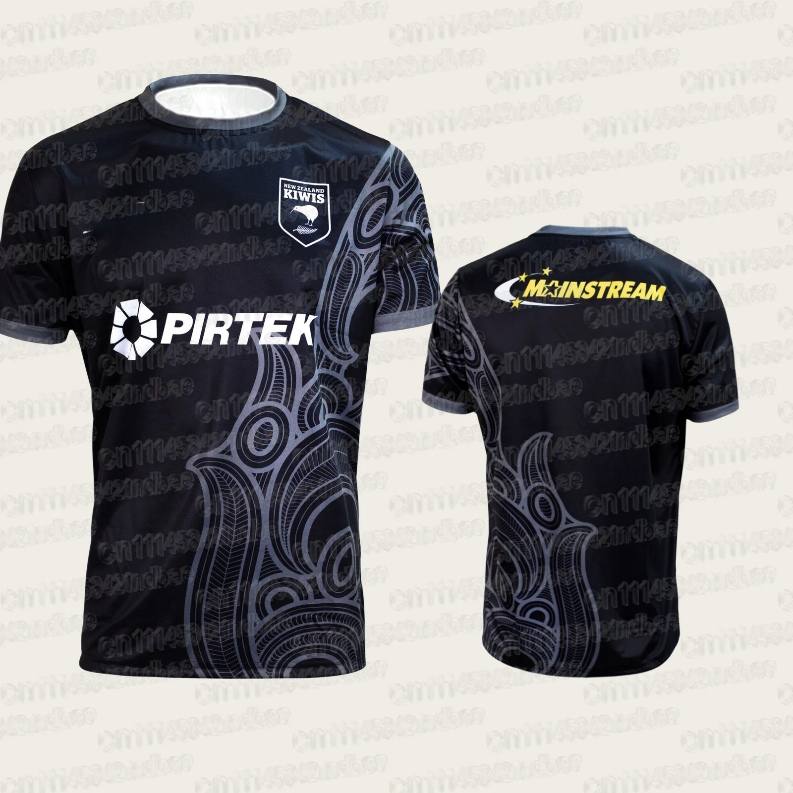 2026 Neuseeland Kiwis Heim- und Auswärts-Trainings-Rugbytrikot 2026 KIWI HOME JERSEY Familien-Partnerlook-T-Shirts Atmungsaktiv Bequem Weich – Detail 7