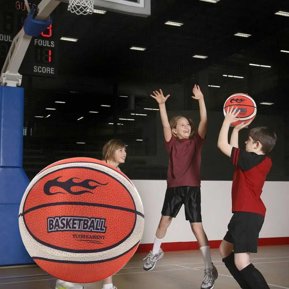 18cm/21cm/24cm Silent Bouncing Basketball High Elasticity Low Decibel Indoor Training Quiet Ball Impact-Resistant