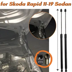 Qty(2) Hood Struts for Skoda Rapid Volkswagen Polo Vento Sedan 2011-2019 Front Bonnet Hood Gas Struts Springs Dampers Shock Bar