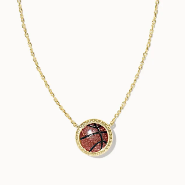 Ken European and American Fashion Trends Niche Design Sports Basketball Pendant Simple and Generous Versatile Necklace