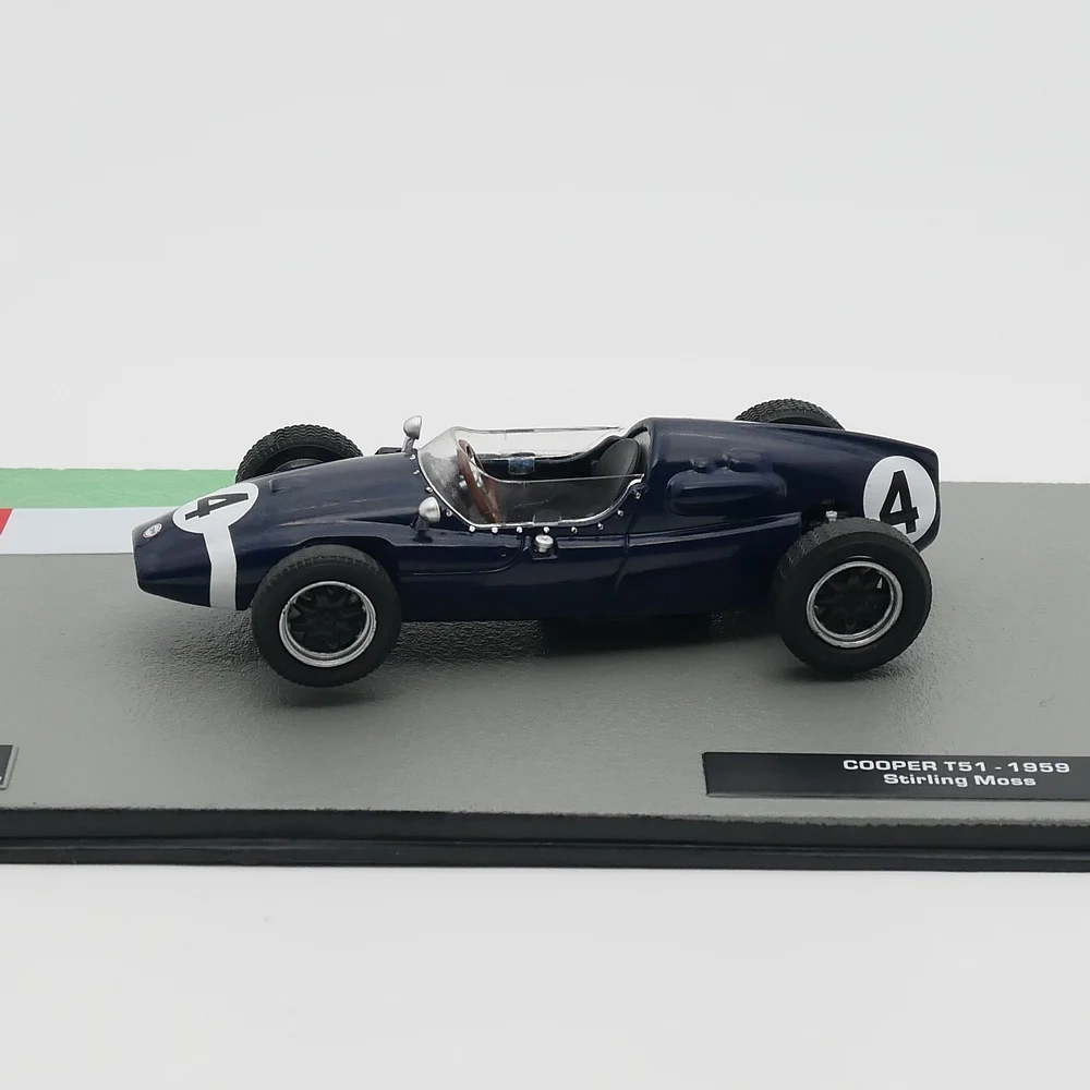 Diecast Ixo 1:43 Scale F1 Racing Car Model Alloy Toy Car Coooper T51 1959 Stirling Moss Alloy Car Model Collectible Toy Gift