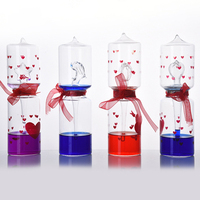 Educational Toys Science Energy Museum Toy Love Meter Hand Boiler Thermometer Spiral Glass Toy Valentine's Day Gifts