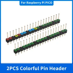 2PCS Raspberry Pi PICO 20 Pin GPIO Header Colorful Mark Prevent Wrong Plug 2.54mm Spacing for Raspberry Pi Pico