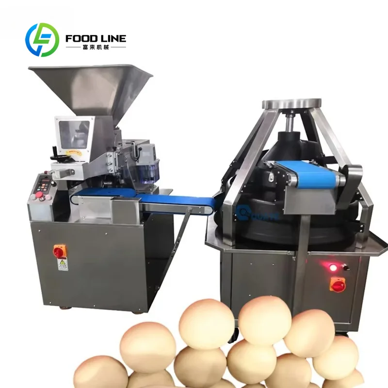Fully Automatic Conical Dough Dividing and Rounding Equipment Custom Continuous Operation Machine for Bread Making