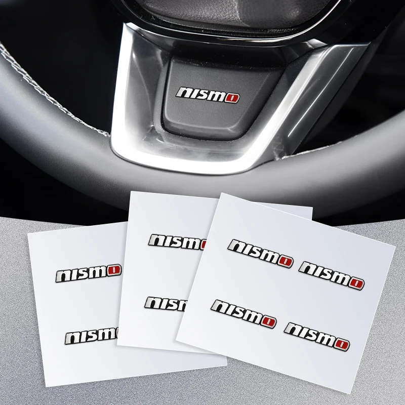 Car Interior Steering Wheel Dashboard Central Stickers Badge For Nissan Nismo LEXUS Dacia Tesla Cadillac Land Rover Toyota BMW