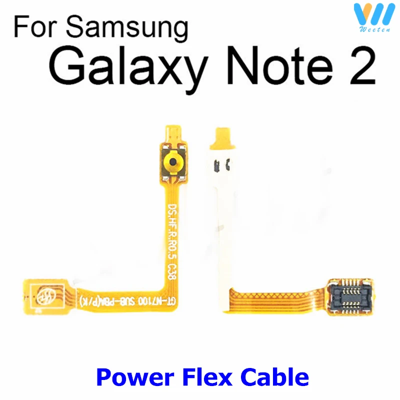 Power Volume Buttons For Samsung Galaxy Note 2 3 4 5 7 8 9 ON OFF Power Volume Control Switch Flex Cable Ribbon With Vibration