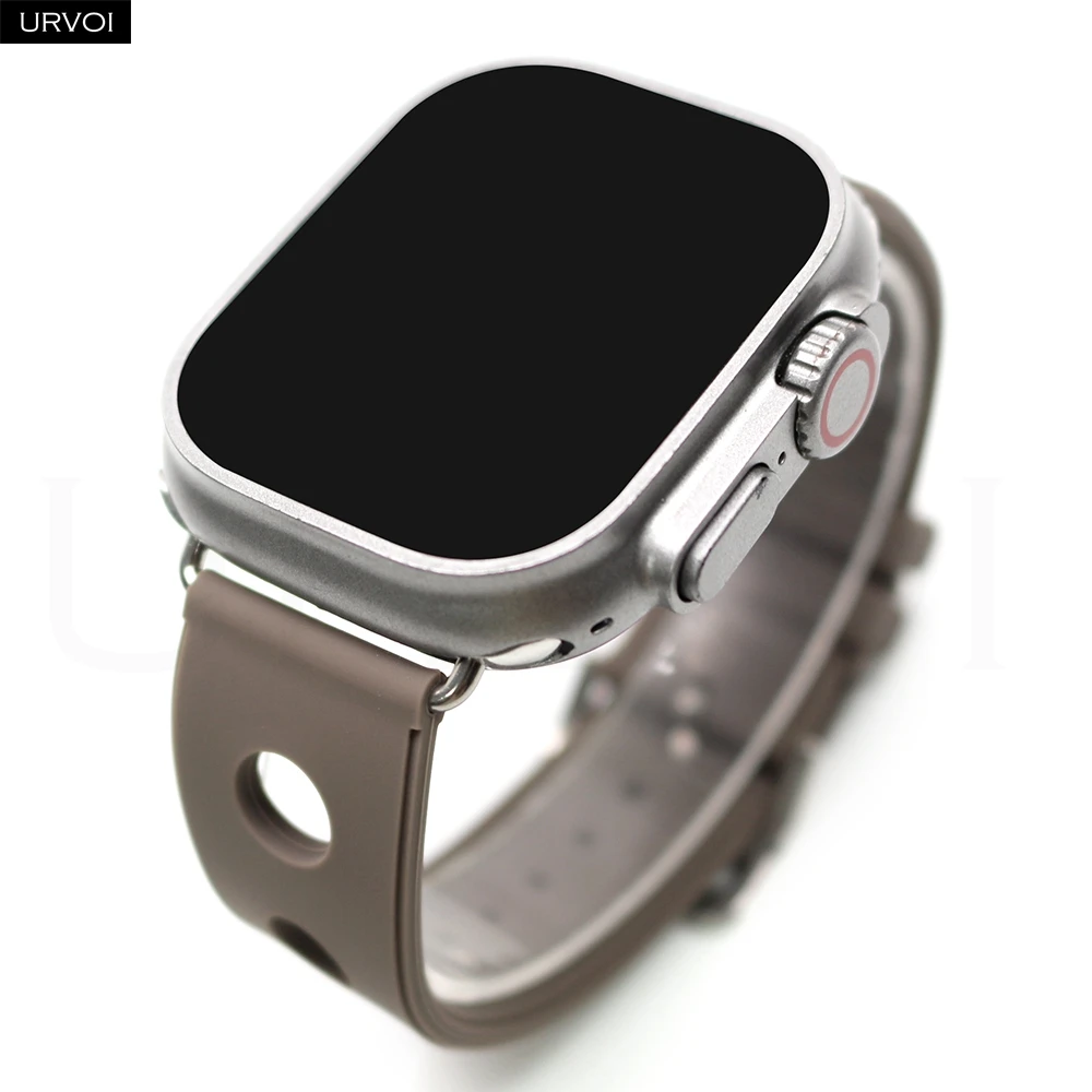 URVOI Scub’H Diving Band for Apple Watch Ultra 4 3 2 Series 12 11 10 9 SE3 High-Performance Rubber Strap Breathable wristband