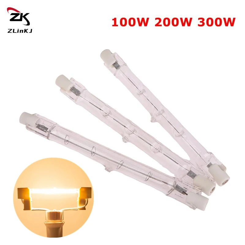 R7S LED Glass Tube COB Bulb 78MM 118MM High Power R7S Corn Lamp J78 J118 Replace Halogen Light 100W 200W 300W