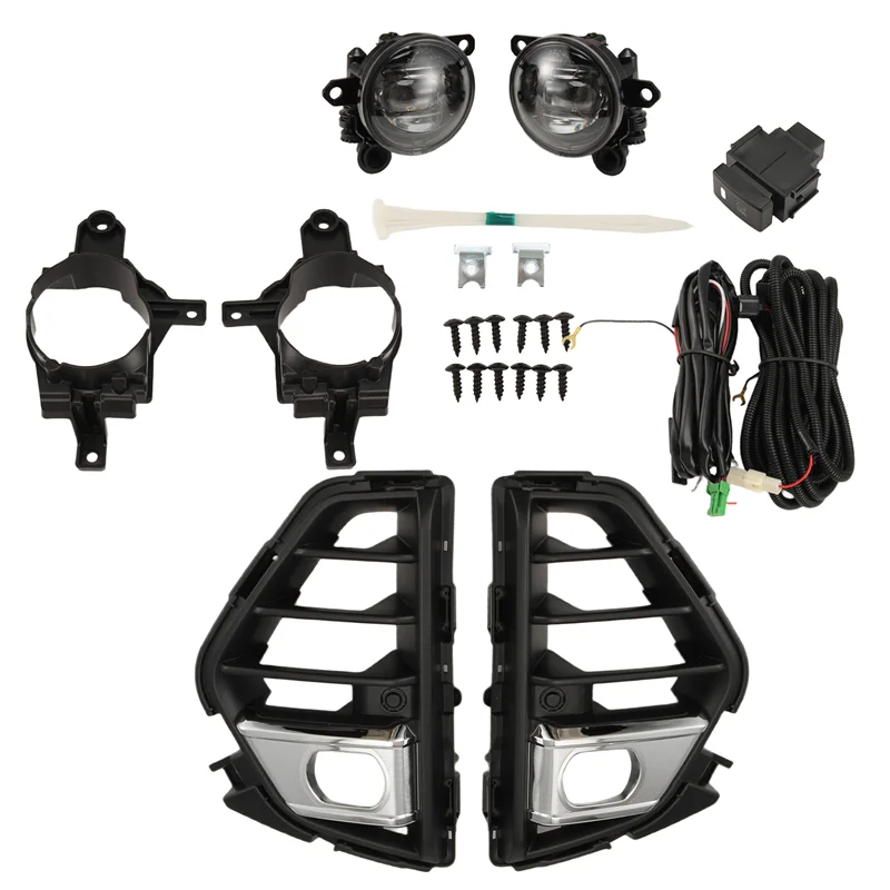 

Комплект светодиодных противотуманных фар для автобусного автомобиля, 1 комплект для Nissan NV350 Urvan 2023 Caravan, крышка лампы с микро-шинной, рамка для гриля, кронштейн переключателя провода