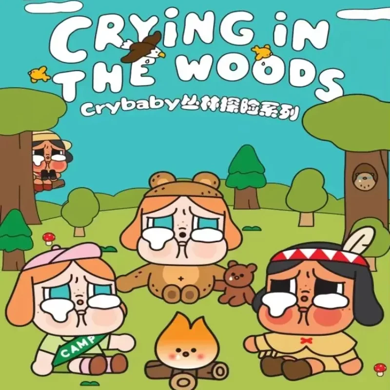 

POP MART Crybaby Jungle Adventure Crying In The Woods Series слепая коробка Mystery Box Kawaii украшения фигурки домашний декор