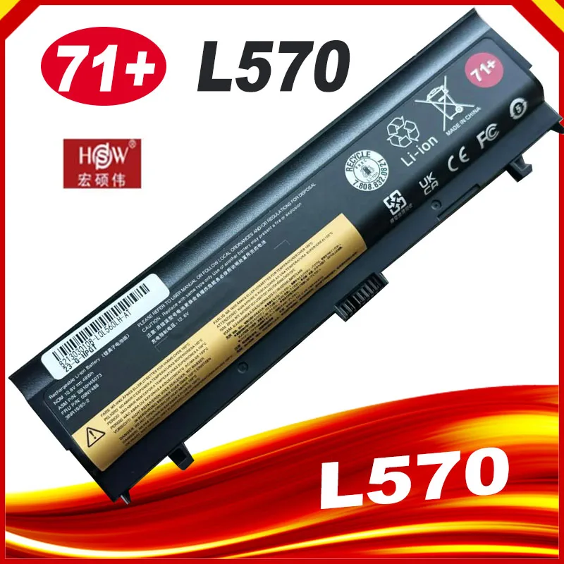 Laptop Battery SB10H45071 00NY486  for Lenovo thinkpad  L560 L570 SB10H45073 SB10H45074 SB10H45071 00NY489 00NY488