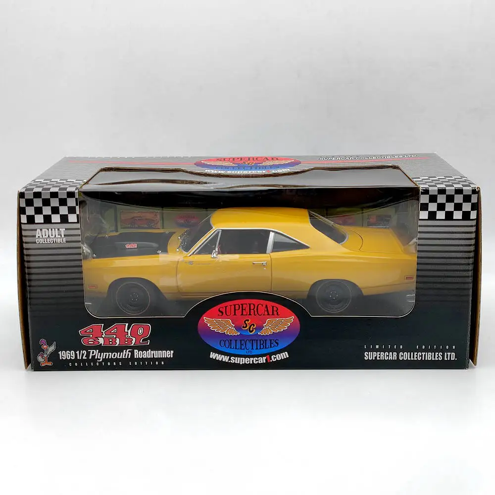 ERTL 1:18 Roadrunner 1969 Superbird Alloy Fully Open Simulation Limited Edition Alloy Metal Static Car Toy Gift