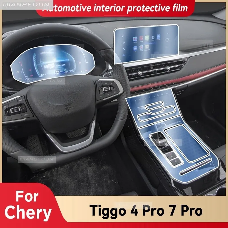 

TPU Car Gear Dashboard Gps Navigation Screen Film Protective Sticker for Chery Tiggo 4 Pro Tiggo 7 Pro Anti-scratch 2022-2024