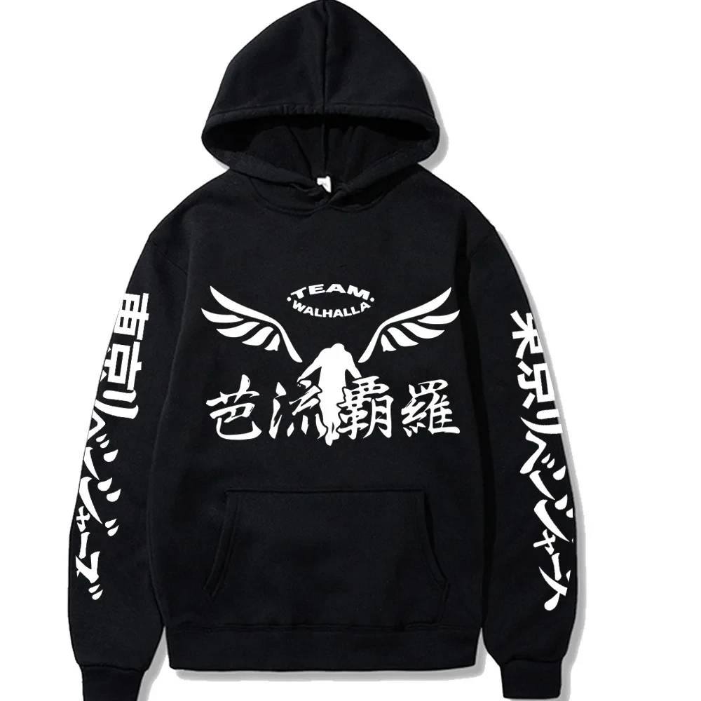 

Gambar Valhalla Logo Printed Pullover Unisex Fashion Cosplay Sportswear Casual Streetwear New Tokyo Revengers Anime Hoodie