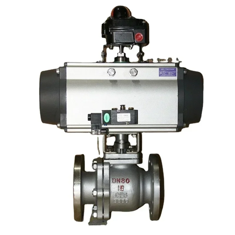 Factory Price Pneumatic Actuator Ball Valves 2 Way Water Air Oil  Q800 F4 F46 Hydraulic Flanged Fluorine Lining Valve