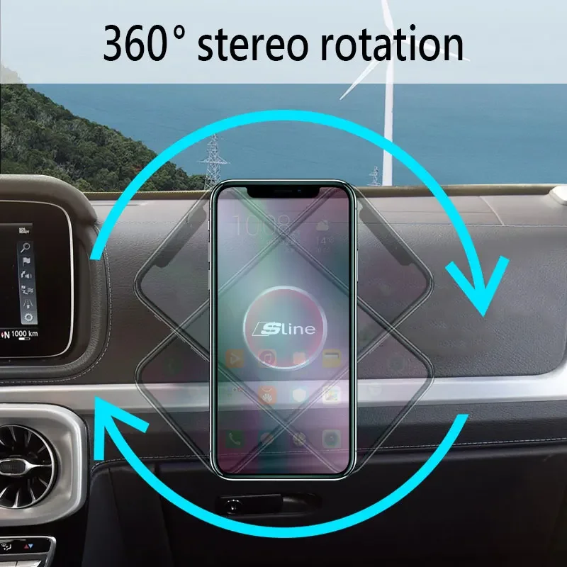 حامل هاتف السيارة المغناطيس جبل حامل هاتف المحمول تصفيف السيارة لأودي S Q5 A4 B9 B7 A1 A5 Q3 Q7 A6 C6 C7 A4L A3 Sline RS Q5L A6L