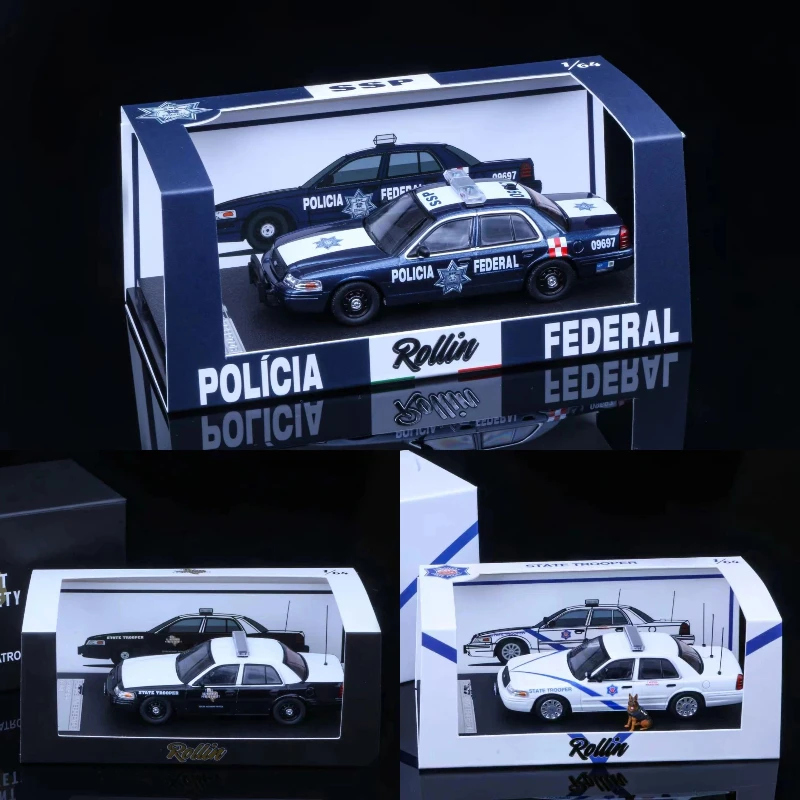 In Stock: 1:64 New Victoria Crown CV Model - Texas, Arkansas - Alloy Static Car Set, Limited Edition, High-Quality Collection