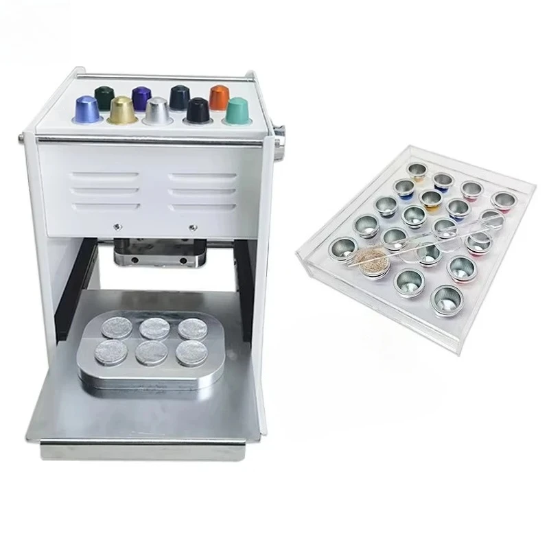 

Manual Coffee Cup Sealing Machine Aluminum Foil 6 Holes Heat Sealing Machine