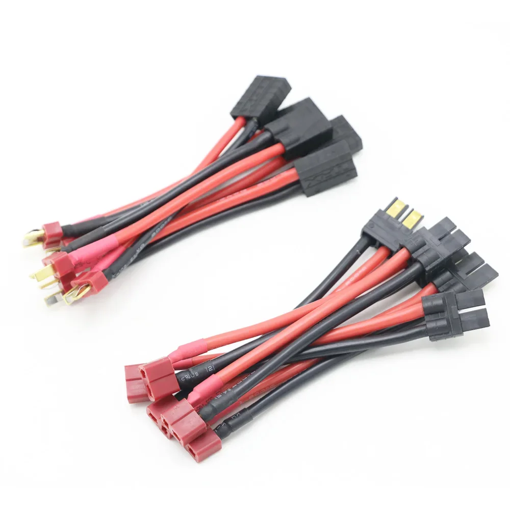 

5 PCS/lot Male/Female TRX Connector to Male/Female T Plug Ultra Adapter Wire Harness for RC Car Accessories 14 AWG 10CM