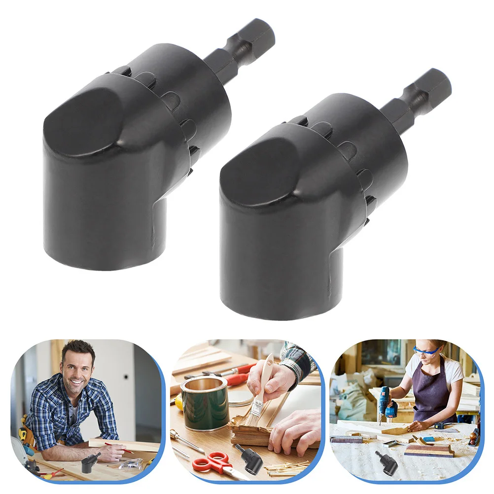 2 قطعة محول الحفر الزاوية اليمنى 105 درجة زاوية مرفق-عرقوب مفك سبائك الصلب المغناطيسي تمديد أداة للكهرباء