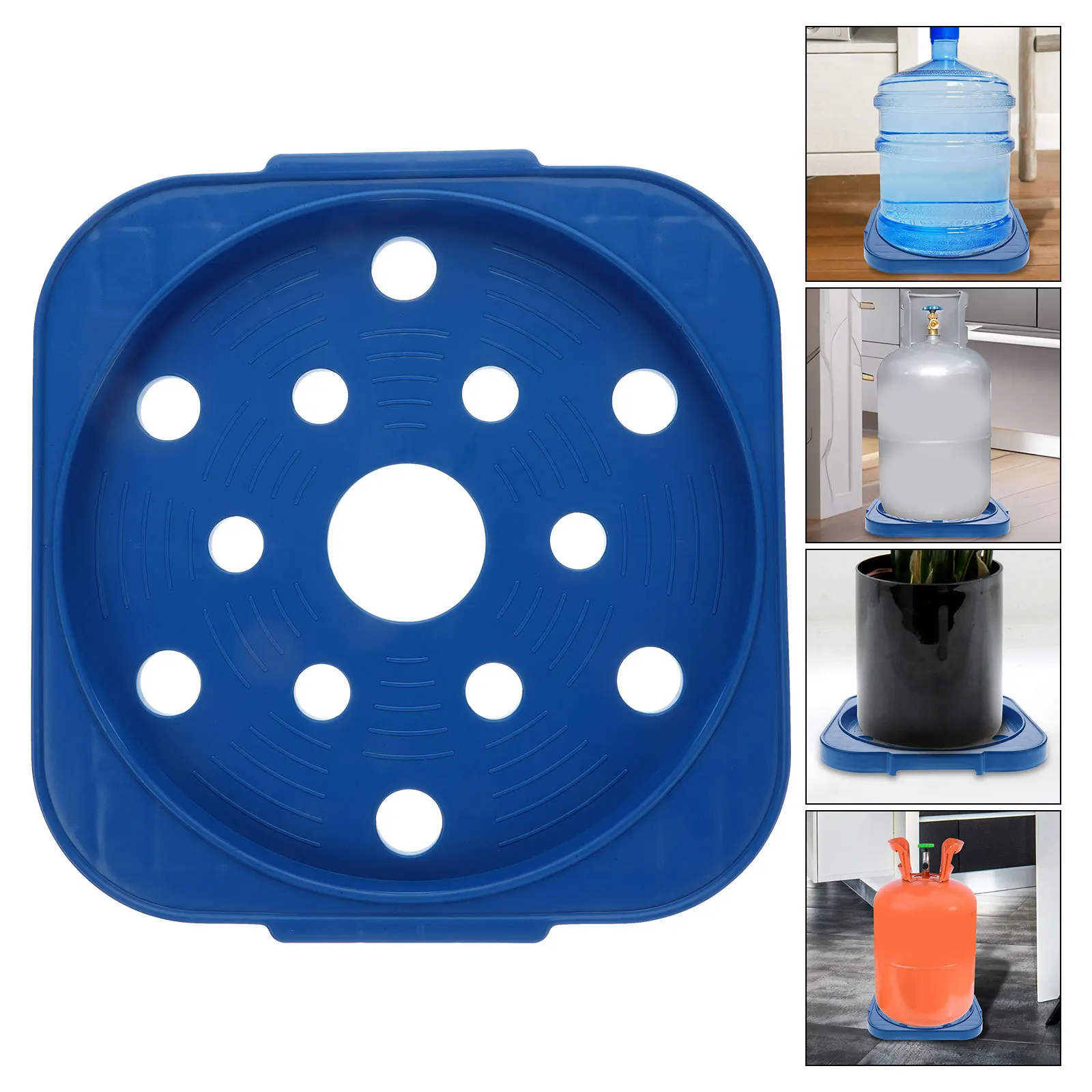 

1pcs Gas Tank Tray Movable Propane Tank Stand Thickened Base Plate With Wheels Heavy Duty Cylinder Holder For Kitchen