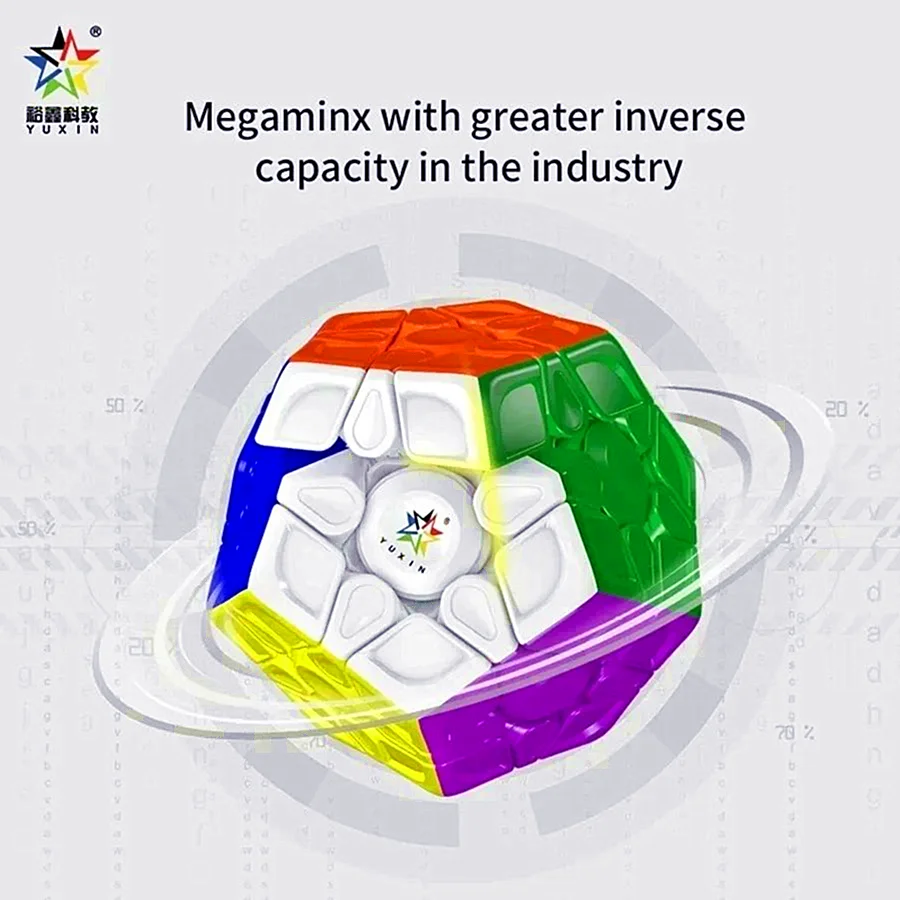 Yuxin 3x3 Speed Cube Small Magic Megaminx V3 M Magnetic Magic Cube Speed Cubo Magico Educational Gift Toys For Children Cube