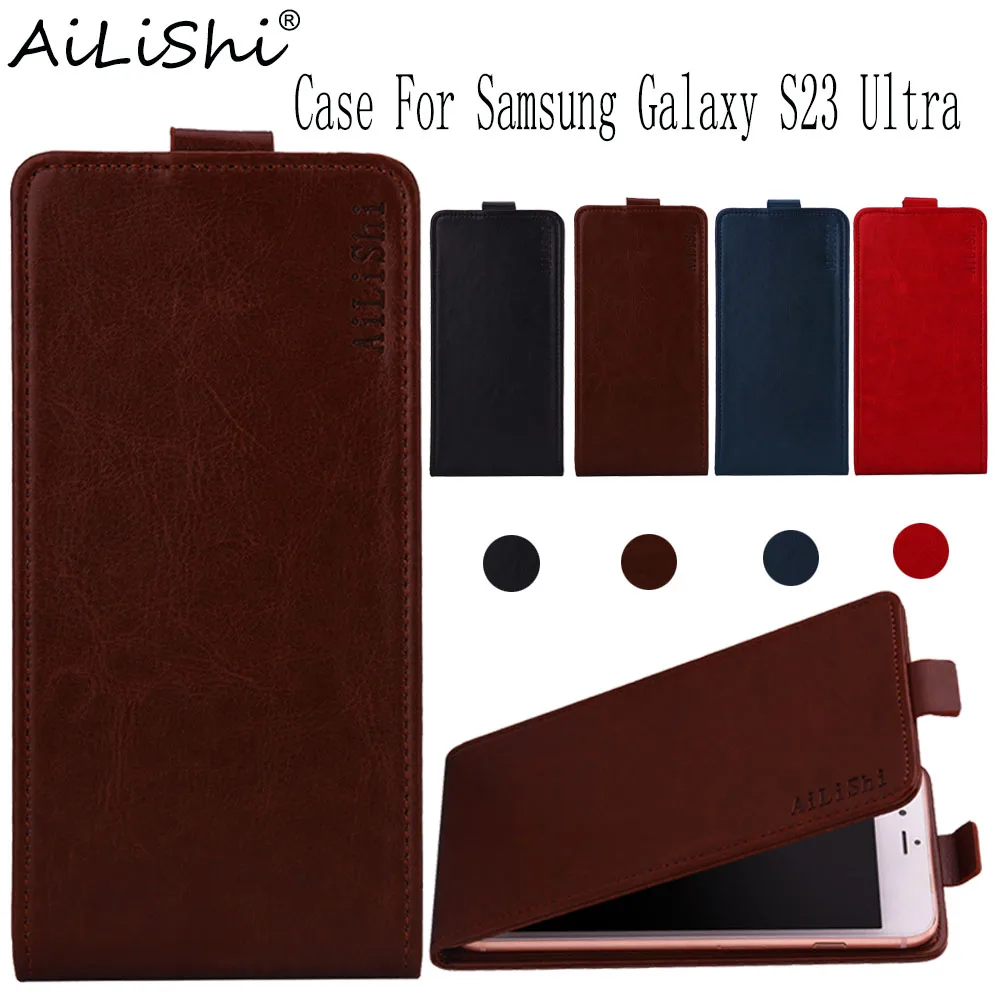 

AiLiShi Case For Samsung Galaxy S23 Ultra Up And Down Flip PU Leather Case Exclusive 100% Phone Protective Cover Skin+Tracking