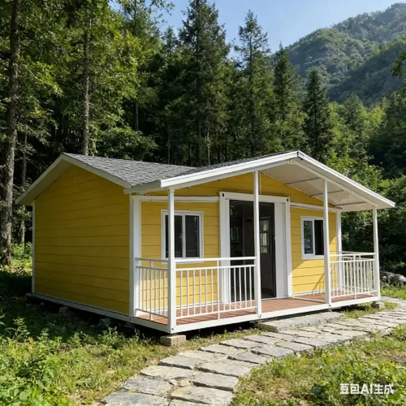 Detachable Portable Flat Pack Container Cabin Lux ury Prefab Home Quick Assemble Steel Design Mobile Prefabricated House