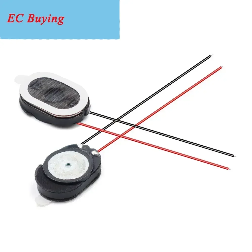 5 قطعة 8R 1 واط 1510 1712 2014 2415 2030 2209 2809 المدرج القرن 8 Ω 1 واط مزدوجة مكبر صوت مغناطيسي 2P 2Pin الصوت 8 أوم مع سلك 60 مللي متر