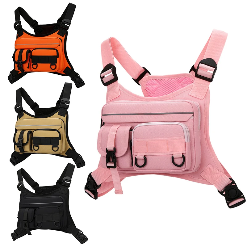 Outdoor Unisex Chest Crossbody Pack Multifunctional for Travel Cycling Fishing Lure Vest Bag