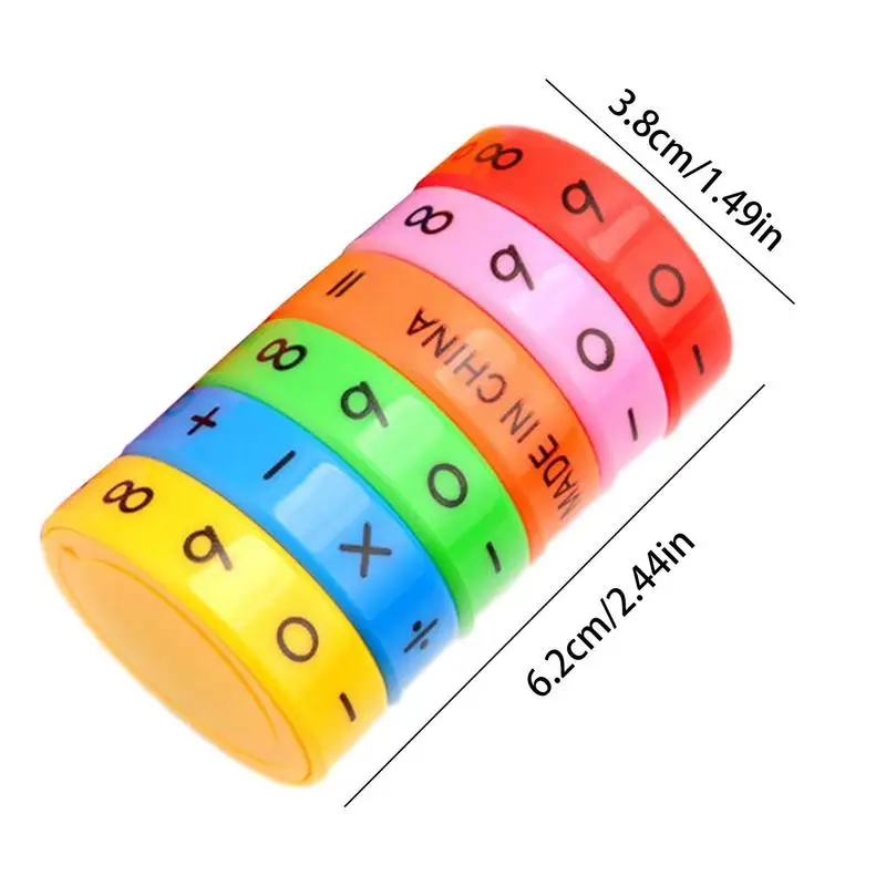 Children Mathematics Numbers Magic Cubes Toy Montessori Puzzle Game Kids Learning Educational Math Magnetic Block Calculate Game