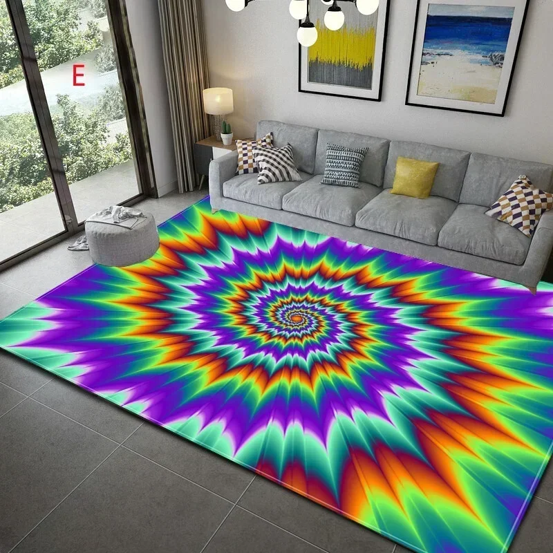 3d Abstracte Geometrische Optische Deurmat Vortex Illusie Tapijt Toegangsdeur Vloermat Antislip Vloermat Woonkamer Decor Tapijt