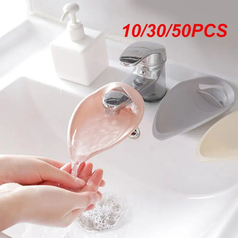 10/30/50PCS Water Tap Extension Hand Washing Lovely Portable Universal Kitchen Supplies Faucet Extender Silicone