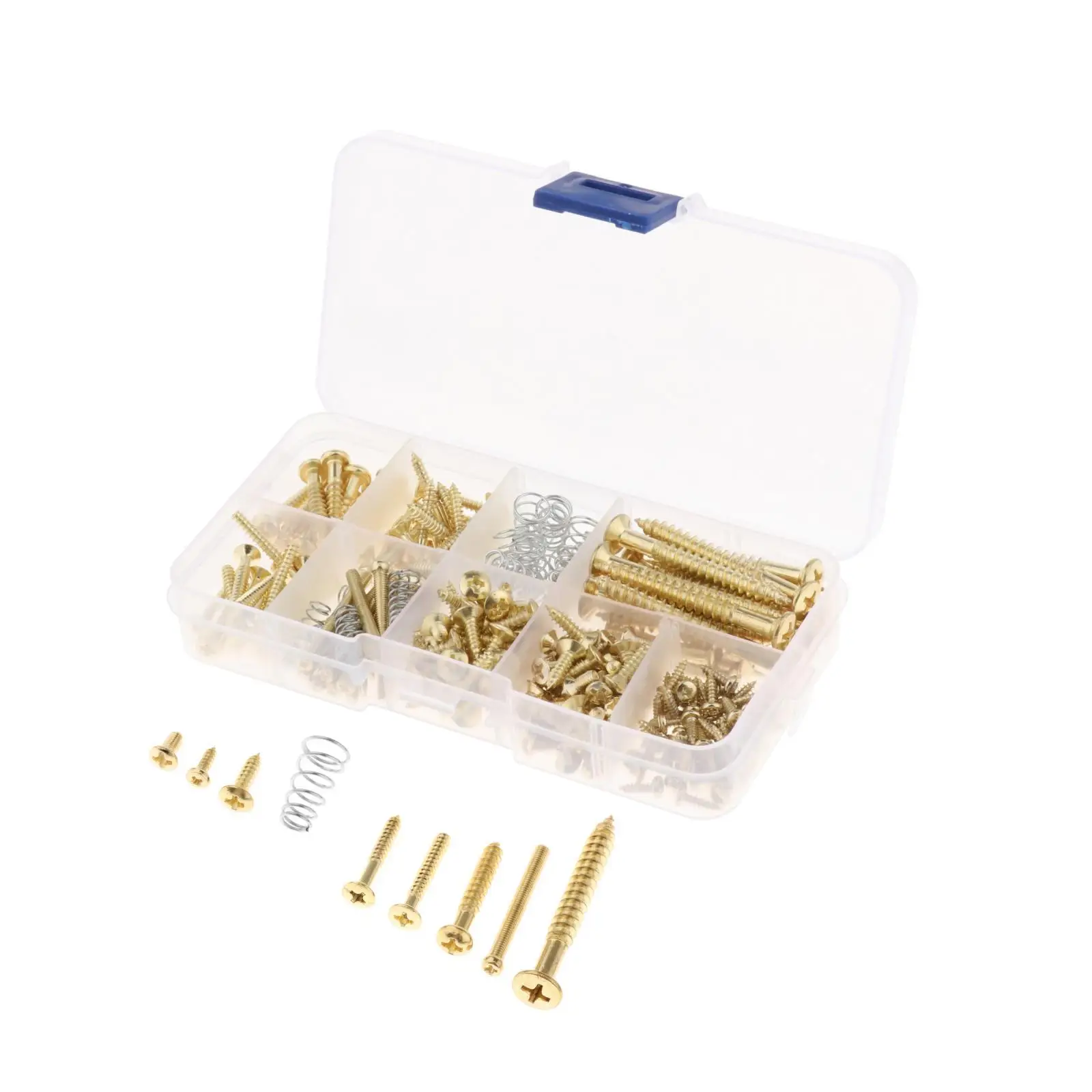 of 226 Electric Guitar Screw Kit Assortment Set Pickup Pickguard Neck Mount Repairing DIY - gold